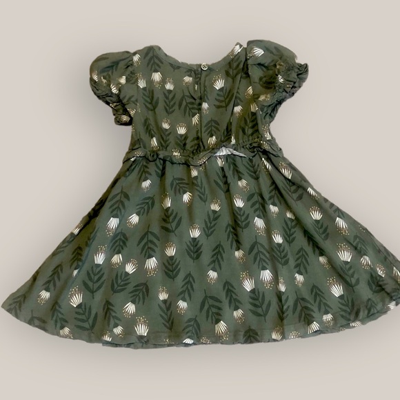 Wonder Nation Toddler Girls Short Sleeve Smocked Woven Dress, Sizes 12M NWOT - Picture 4 of 5